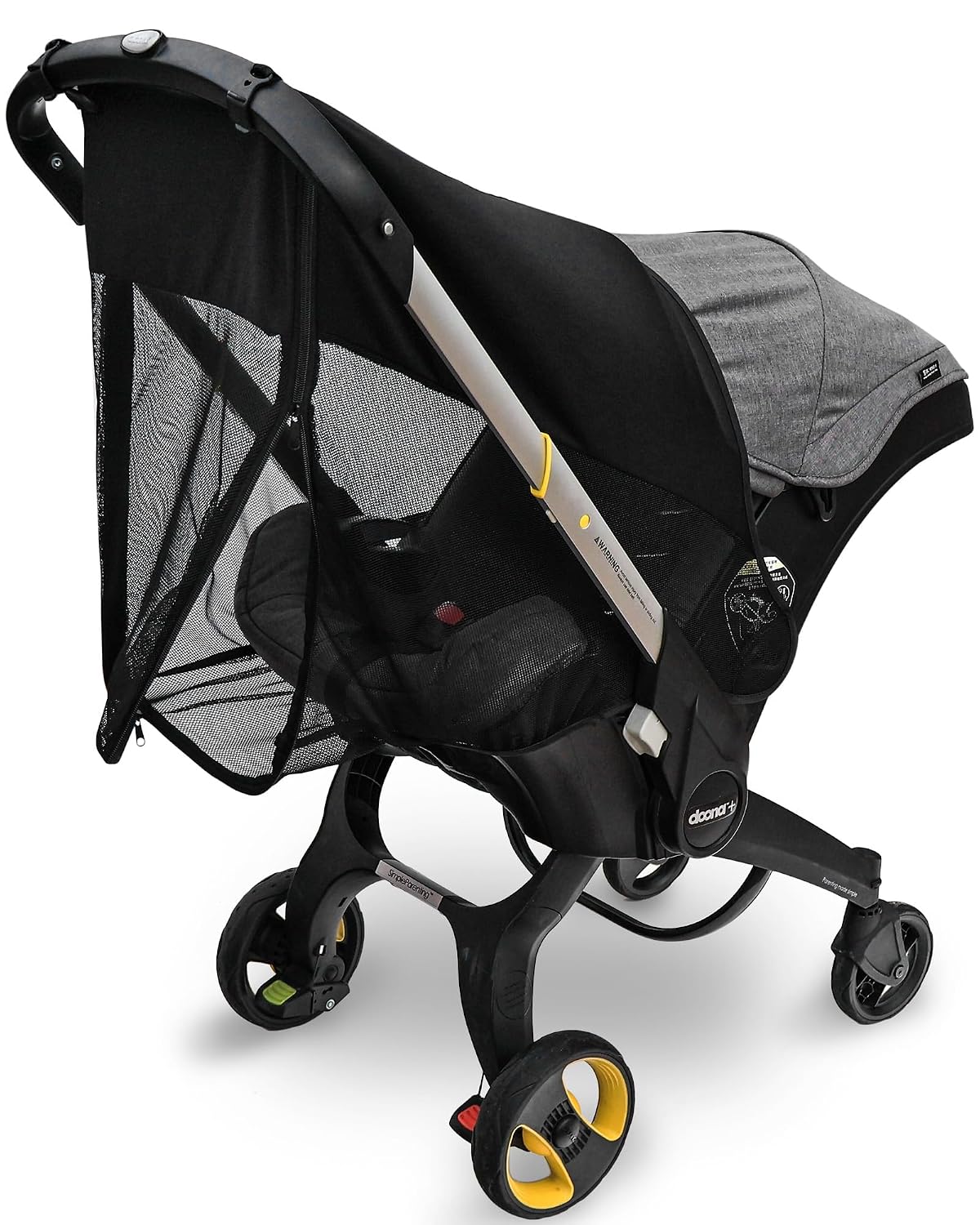 Stroller Sun Shade - Universal Stroller Sun Shade for Travel Strollers, Jogging Strollers; Baby and Toddler Travel Essential; Safely Blocks Up to 97% of UV, Easy to Install
