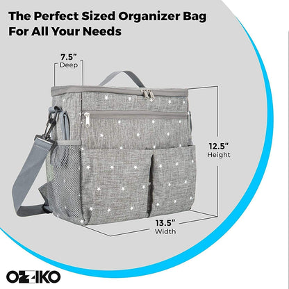 Stroller Organizer, Universal Diaper Bag Backpack Bag Fit for Newborn Baby Girl Or Boy Tote, Gift for Shower, New Parents, New Mom, Infants, Toddlers, Babies