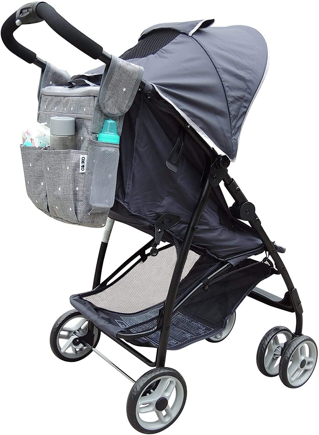 Stroller Organizer, Universal Diaper Bag Backpack Bag Fit for Newborn Baby Girl Or Boy Tote, Gift for Shower, New Parents, New Mom, Infants, Toddlers, Babies