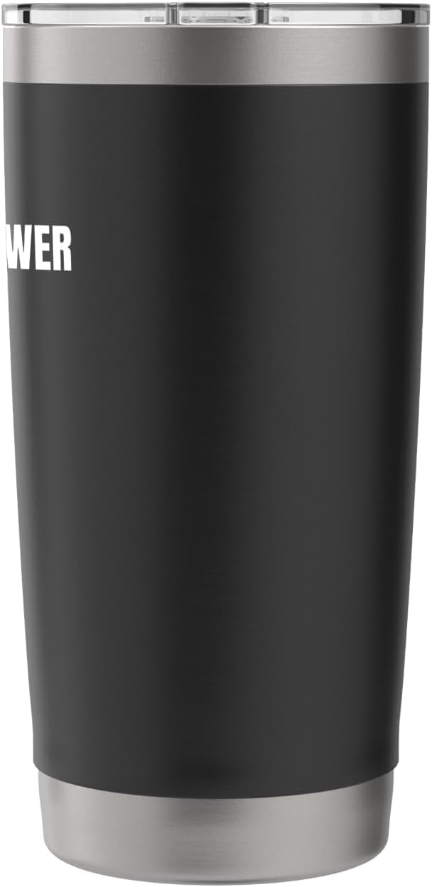 Core Calm Power Loud yoga and gym regulars Saying Stainless Steel Insulated Tumbler