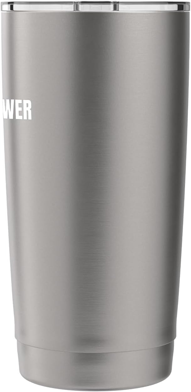 Core Calm Power Loud yoga and gym regulars Saying Stainless Steel Insulated Tumbler