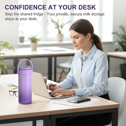 Portable Breast Milk Cooler Bottle with Touch Temp Display for Travel