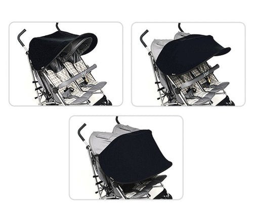 Sun Shade for Twin Stroller (Black)