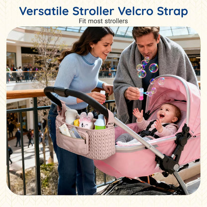 Small Diaper Bag with Stroller Organizer with Insulated Pocket