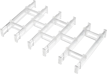 6" Tall Upgrade Drawer Dividers, 12.8"-22.3" Expandable, 8 Pack
