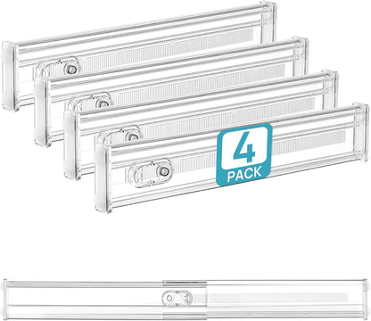 6" Tall Upgrade Drawer Dividers, 12.8"-22.3" Expandable, 8 Pack