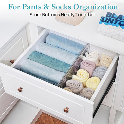6" Tall Upgrade Drawer Dividers, 12.8"-22.3" Expandable, 8 Pack