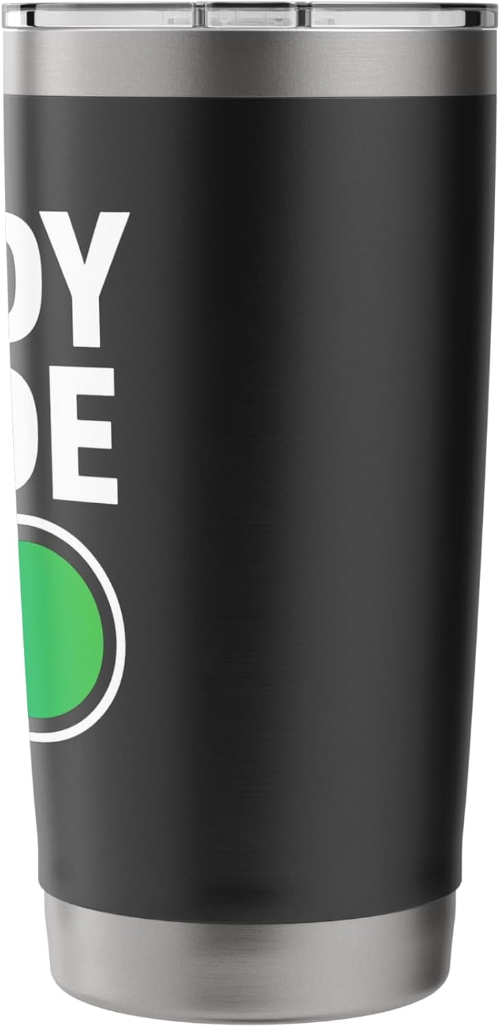 Study Mode ON | Toggle Graphic for Students & Exam Prep Stainless Steel Insulated Tumbler