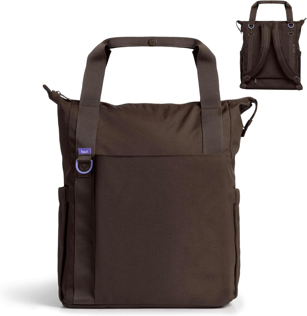 Fleuri All-Day Diaper Bag Backpack, Easy-Clean, Wild Poppy