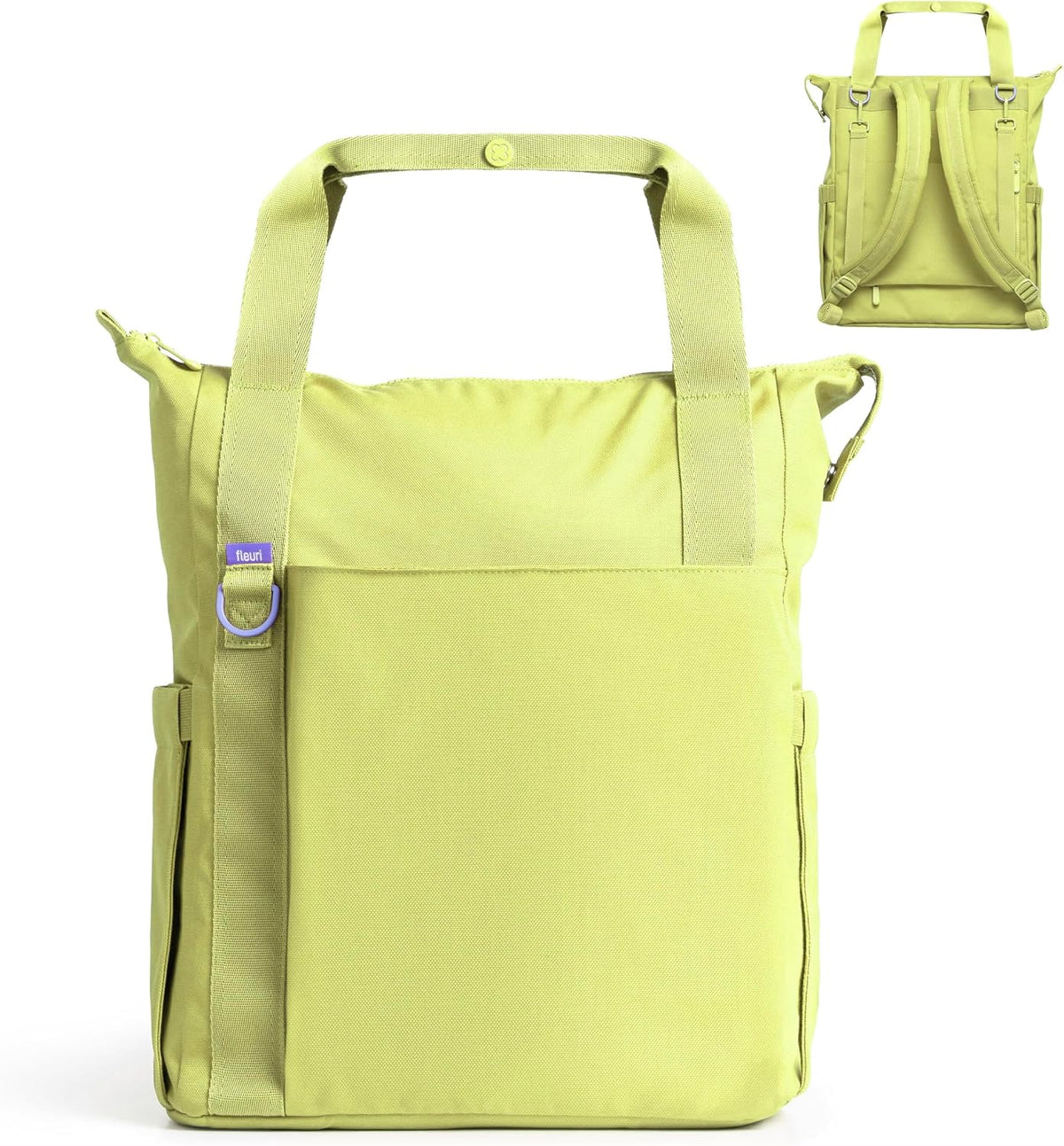 Fleuri All-Day Diaper Bag Backpack, Easy-Clean, Wild Poppy
