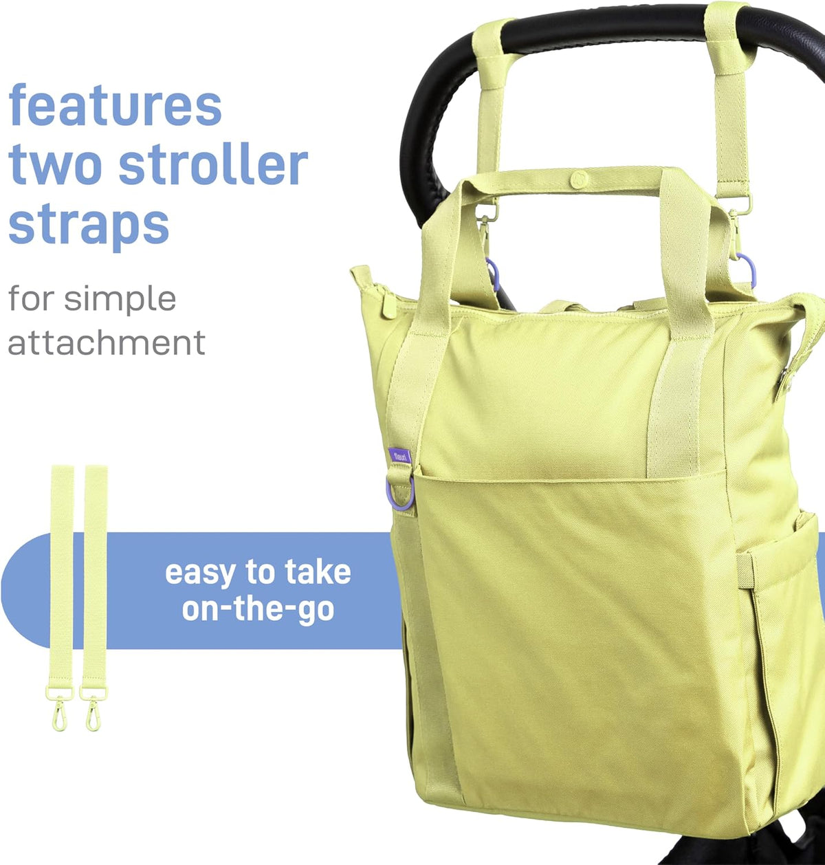 Fleuri All-Day Diaper Bag Backpack, Easy-Clean, Wild Poppy