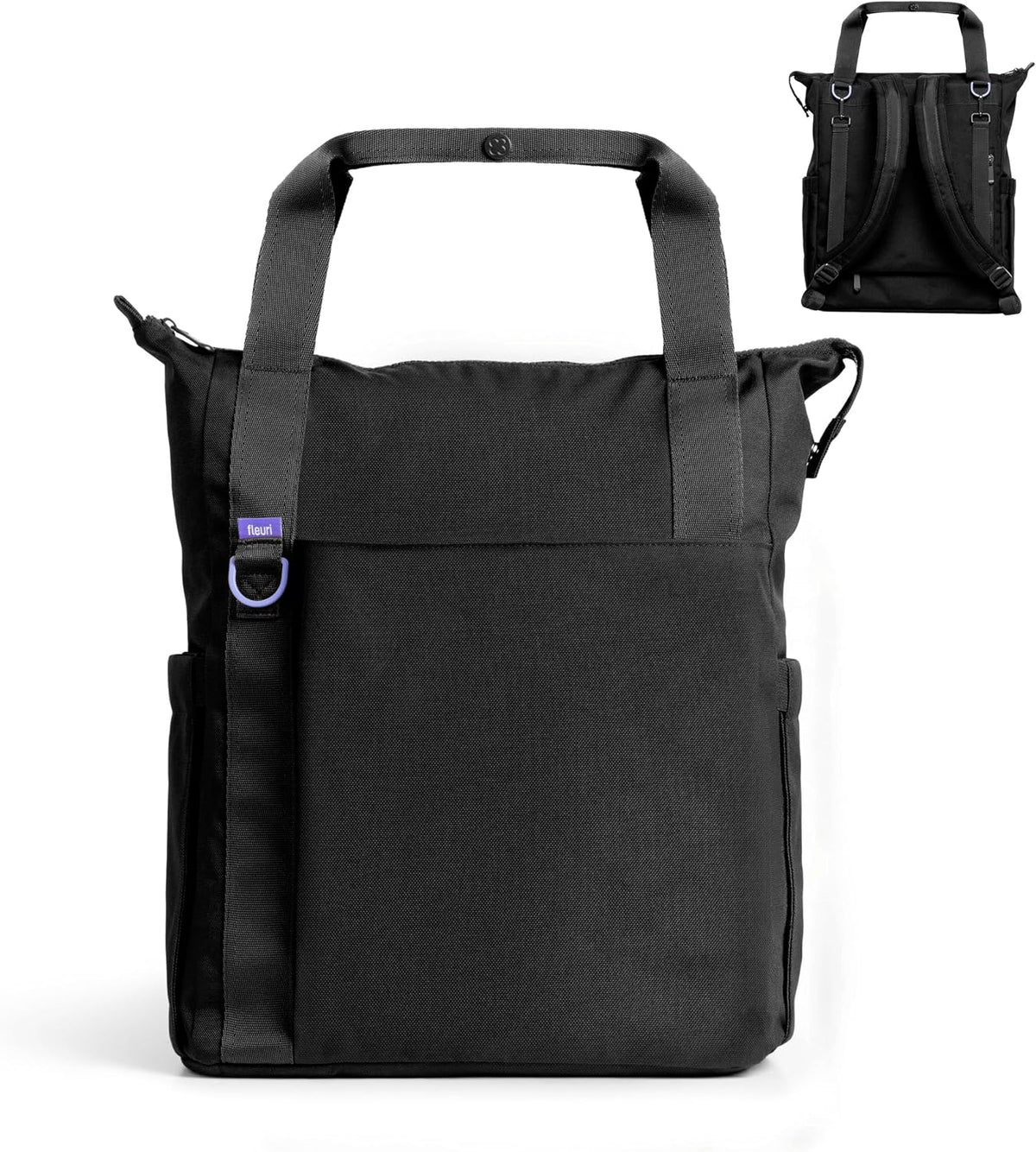 Fleuri All-Day Diaper Bag Backpack, Easy-Clean, Wild Poppy