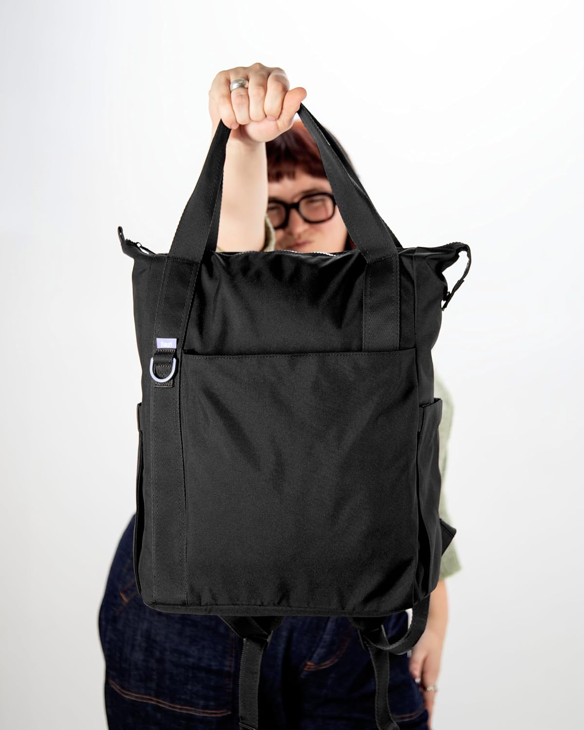 Fleuri All-Day Diaper Bag Backpack, Easy-Clean, Wild Poppy