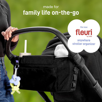 Fleuri All-Day Diaper Bag Backpack, Easy-Clean, Wild Poppy