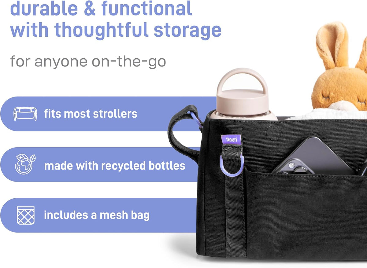 Fleuri All-Day Diaper Bag Backpack, Easy-Clean, Wild Poppy