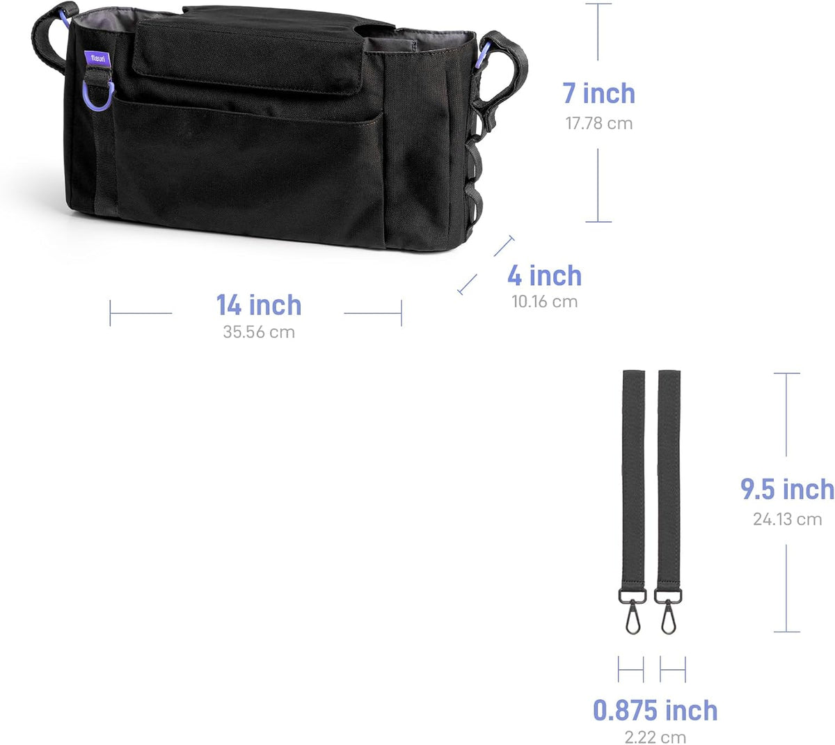 Fleuri All-Day Diaper Bag Backpack, Easy-Clean, Wild Poppy