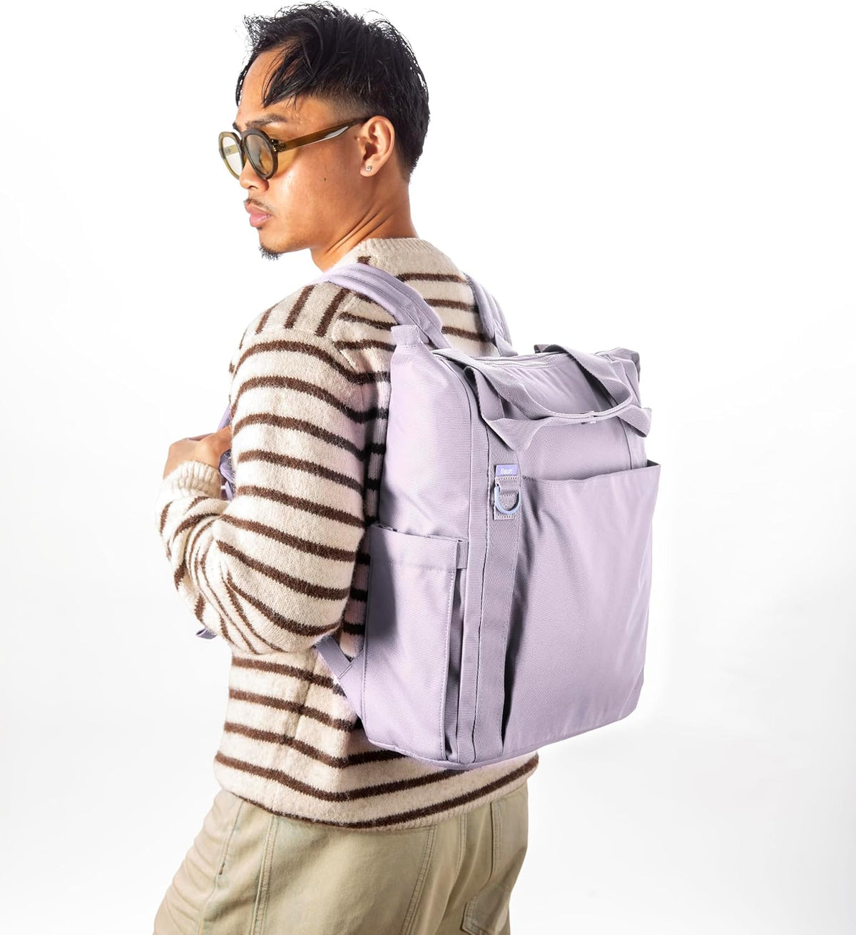 Fleuri All-Day Diaper Bag Backpack, Easy-Clean, Wild Poppy