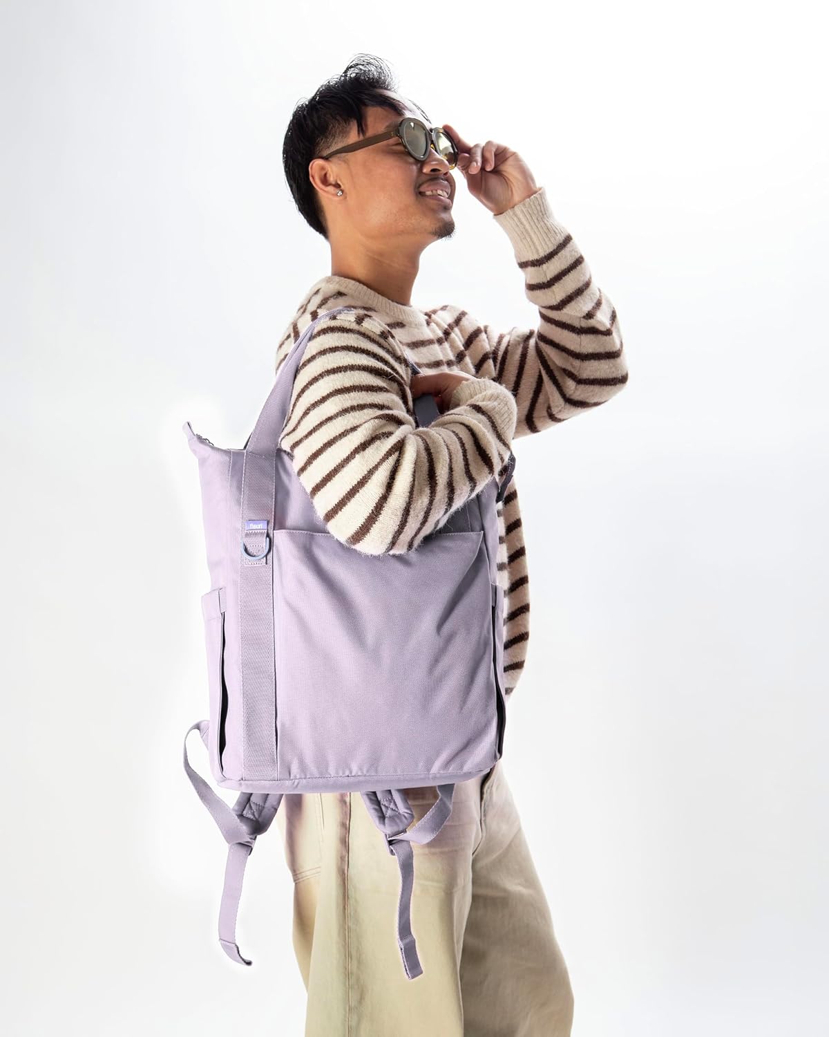 Fleuri All-Day Diaper Bag Backpack, Easy-Clean, Wild Poppy