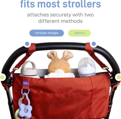 Fleuri All-Day Diaper Bag Backpack, Easy-Clean, Wild Poppy
