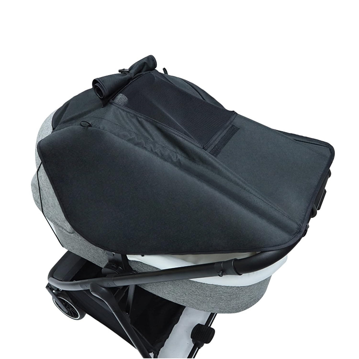 Stroller Sun Shade Universal Baby Stroller Cover for Sun Blackout Cover (0-6m) Sunshade Visor Wind Cover Blocks Sun's Rays - Gray