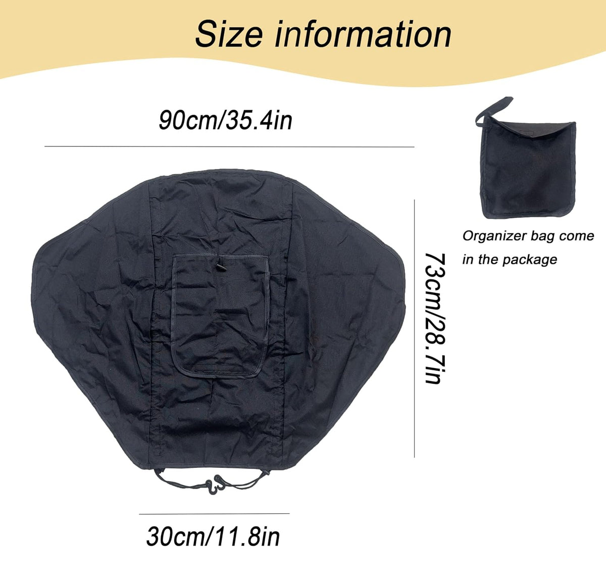 Stroller Sun Shade Universal Baby Stroller Cover for Sun Blackout Cover (0-6m) Sunshade Visor Wind Cover Blocks Sun's Rays - Gray