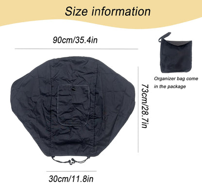 Stroller Sun Shade Universal Baby Stroller Cover for Sun Blackout Cover (0-6m) Sunshade Visor Wind Cover Blocks Sun's Rays - Gray