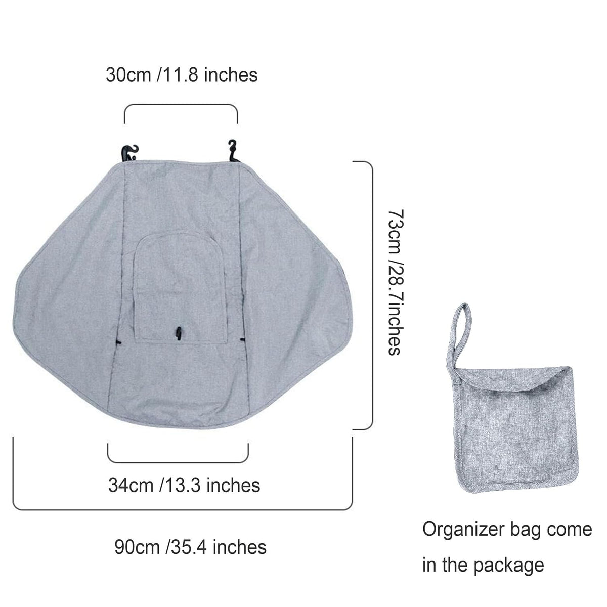 Stroller Sun Shade Universal Baby Stroller Cover for Sun Blackout Cover (0-6m) Sunshade Visor Wind Cover Blocks Sun's Rays - Gray