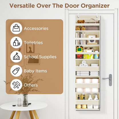 Over The Door Organizer, 6 Tiers Behind The Door Storage Hanging Shelves