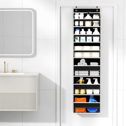 Over The Door Organizer, 6 Tiers Behind The Door Storage Hanging Shelves