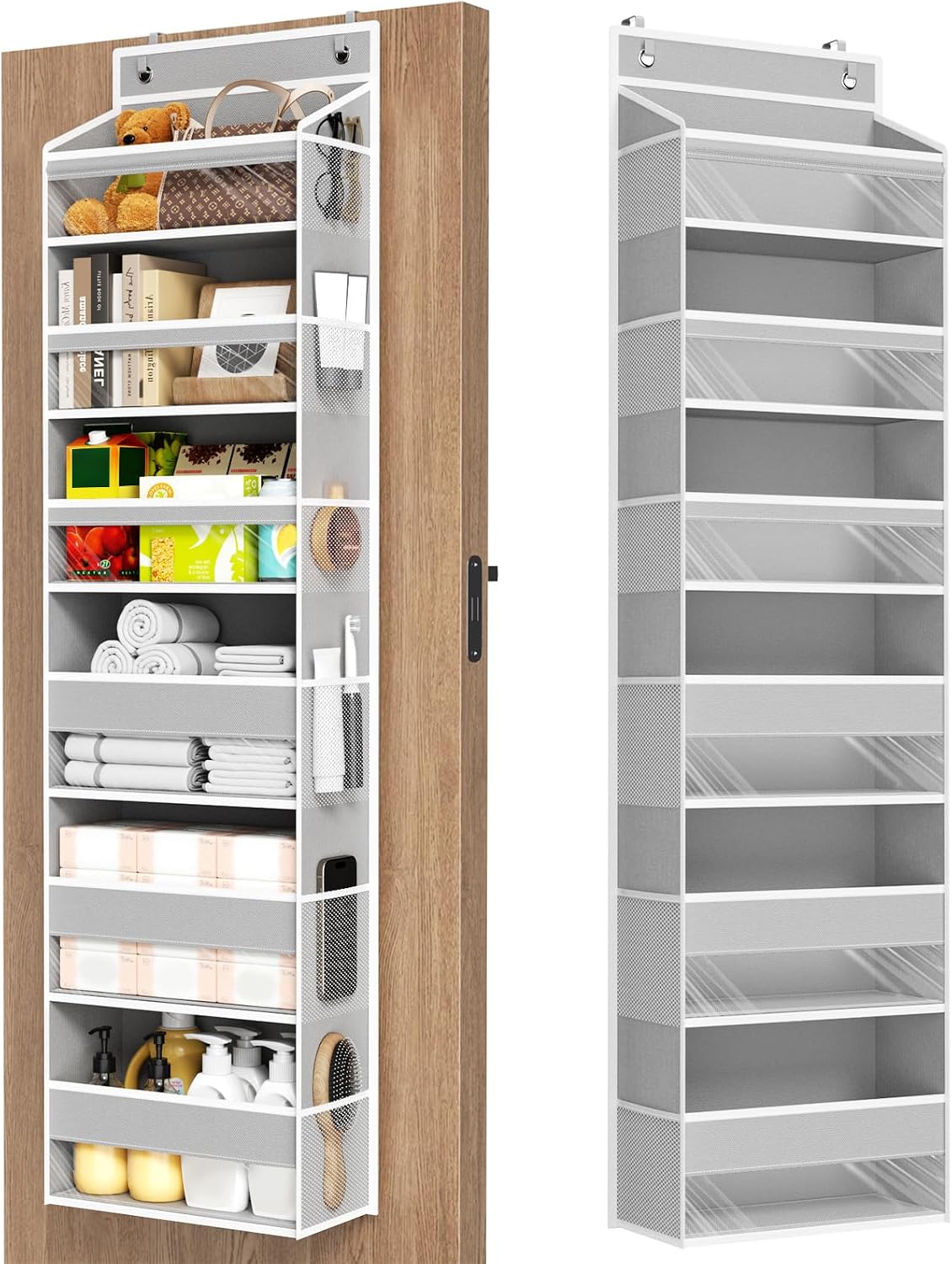 Over The Door Organizer, 6 Tiers Behind The Door Storage Hanging Shelves