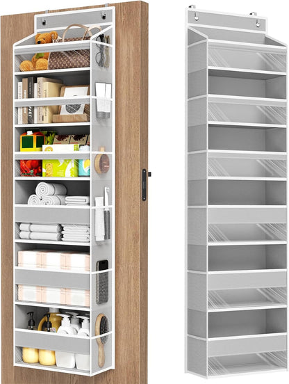 Over The Door Organizer, 6 Tiers Behind The Door Storage Hanging Shelves