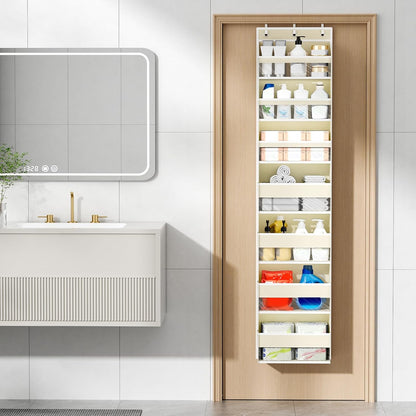Over The Door Organizer, 6 Tiers Behind The Door Storage Hanging Shelves