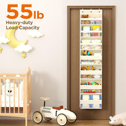 Over The Door Organizer, 6 Tiers Behind The Door Storage Hanging Shelves