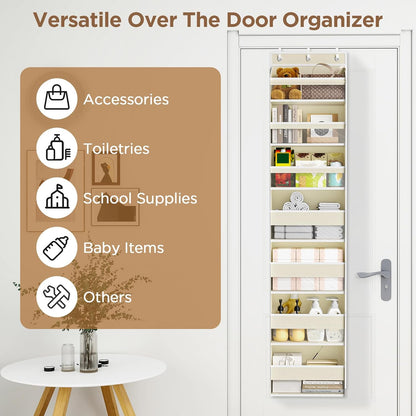 Over The Door Organizer, 6 Tiers Behind The Door Storage Hanging Shelves