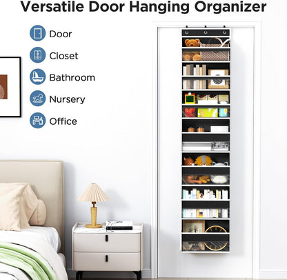Over The Door Organizer, 6 Tiers Behind The Door Storage Hanging Shelves