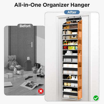 Over The Door Organizer, 6 Tiers Behind The Door Storage Hanging Shelves