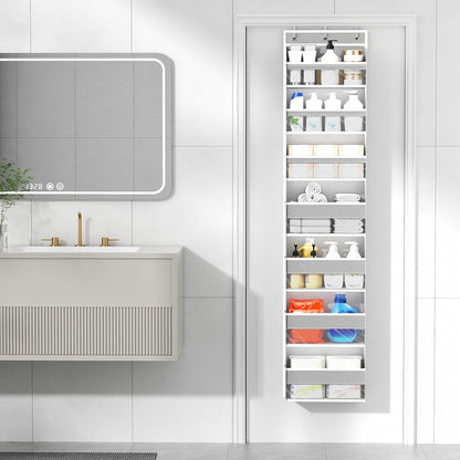 Over The Door Organizer, 6 Tiers Behind The Door Storage Hanging Shelves