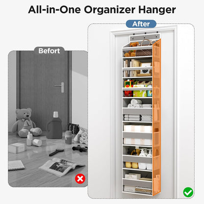 Over The Door Organizer, 6 Tiers Behind The Door Storage Hanging Shelves