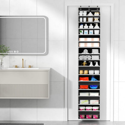 Over The Door Organizer, 6 Tiers Behind The Door Storage Hanging Shelves