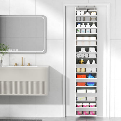 Over The Door Organizer, 6 Tiers Behind The Door Storage Hanging Shelves