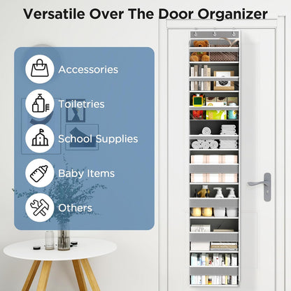 Over The Door Organizer, 6 Tiers Behind The Door Storage Hanging Shelves