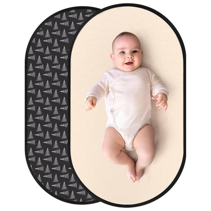 Portable Diaper Changing Pad, PU Leather Baby Diaper Changing Mat, Waterproof Baby Changing Mat for Travel or at Home Use