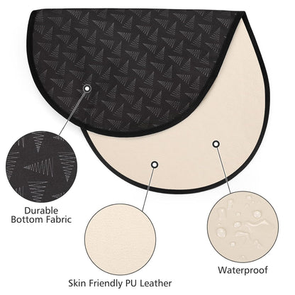 Portable Diaper Changing Pad, PU Leather Baby Diaper Changing Mat, Waterproof Baby Changing Mat for Travel or at Home Use