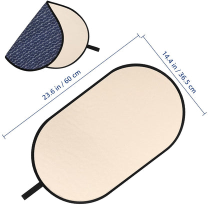 Portable Diaper Changing Pad, PU Leather Baby Diaper Changing Mat, Waterproof Baby Changing Mat for Travel or at Home Use