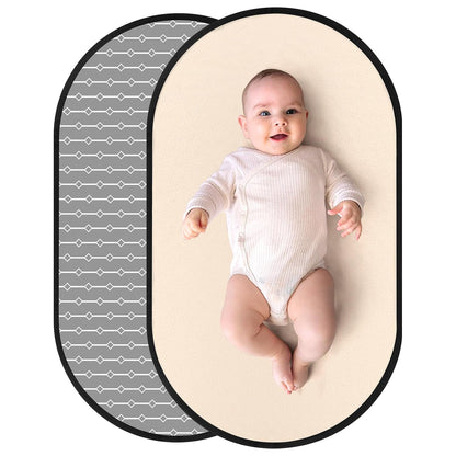 Portable Diaper Changing Pad, PU Leather Baby Diaper Changing Mat, Waterproof Baby Changing Mat for Travel or at Home Use