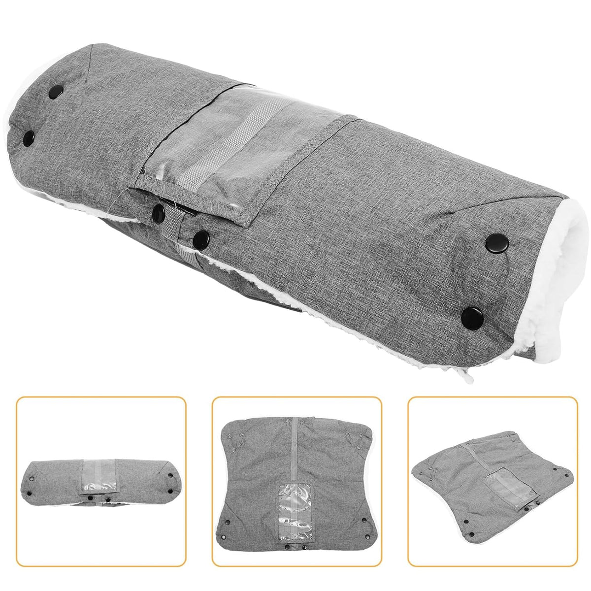 Extended Stroller Gloves, Warm Stroller Mittens for Freezing Cold Weather Stroller Hand Muff Stroller Accessories for Winter Pushchair Pram