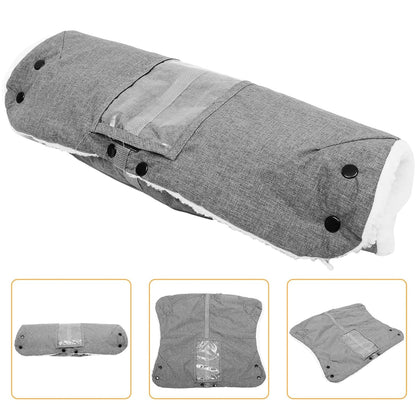 Extended Stroller Gloves, Warm Stroller Mittens for Freezing Cold Weather Stroller Hand Muff Stroller Accessories for Winter Pushchair Pram