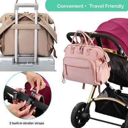 Large Diaper Bag Tote (Black, Large-20L)