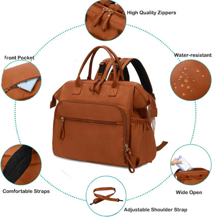Large Diaper Bag Tote (Black, Large-20L)