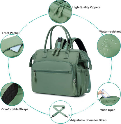 Large Diaper Bag Tote (Black, Large-20L)